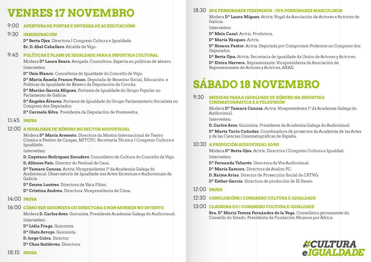Programa #CULTURAeIGUALDADE
